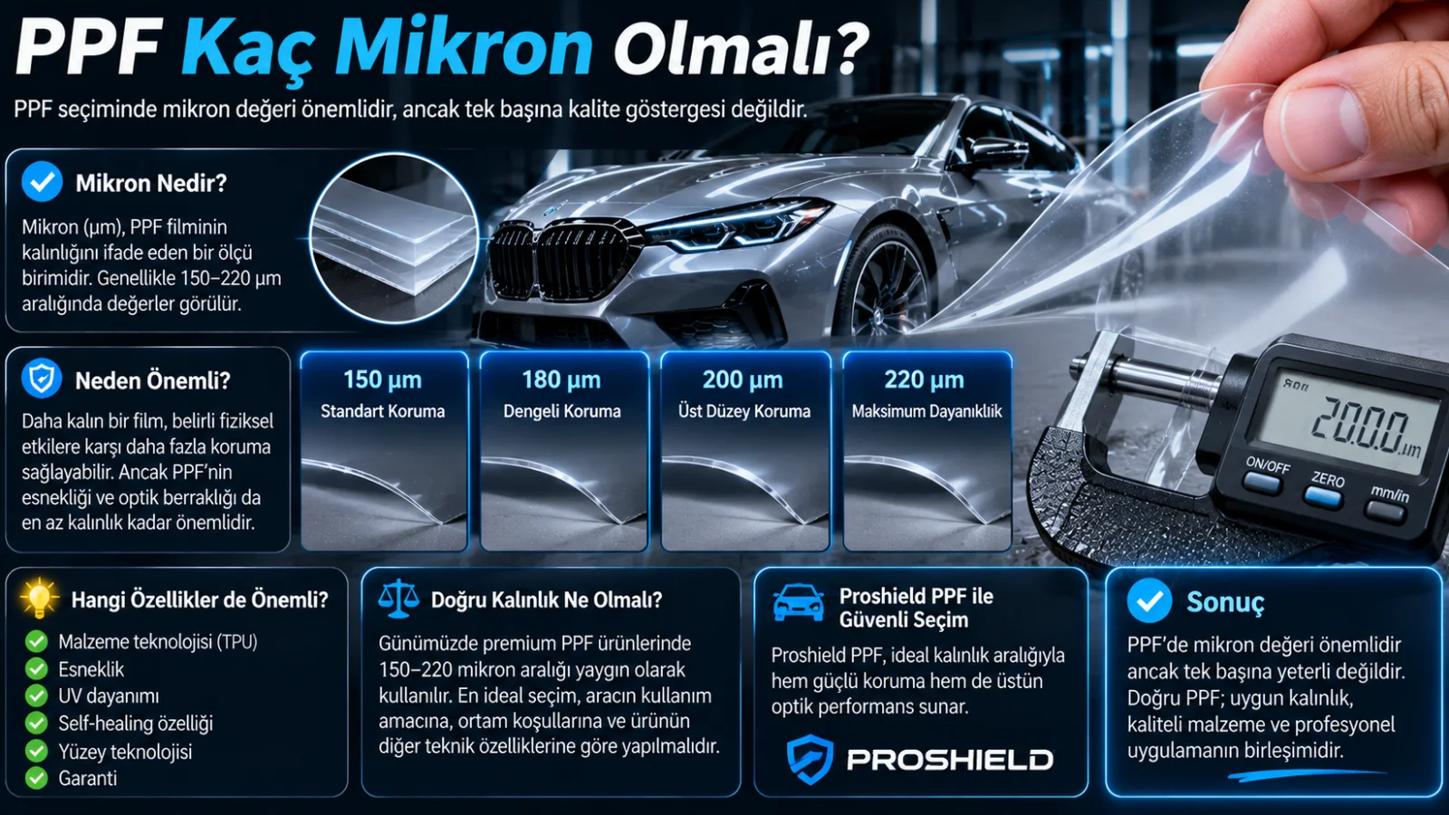 PPF Kaç Mikron Olmalı?